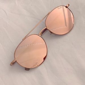 quay rose gold sunglasses - never worn!
